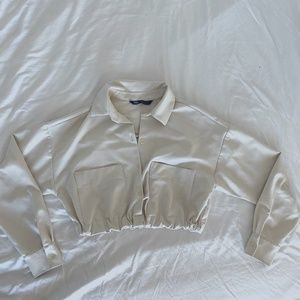 Zara Collard Crop Blouse